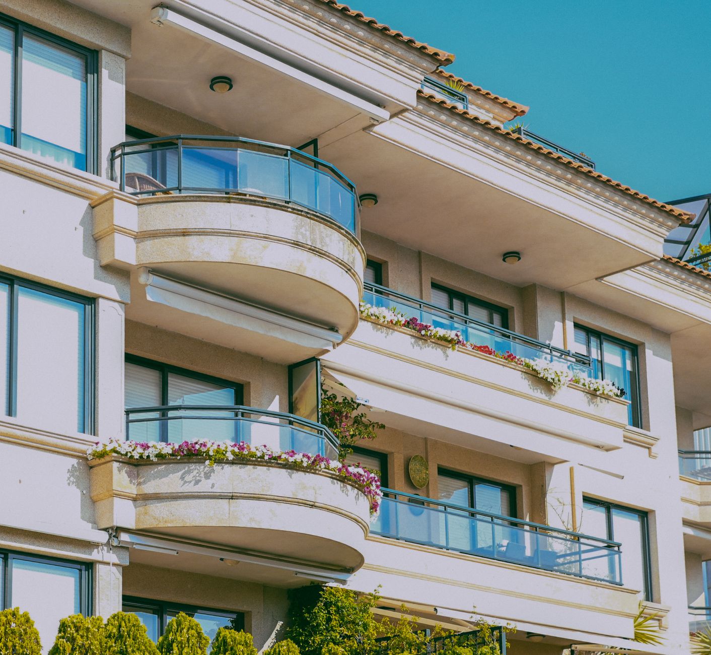 Modern HMO property exterior with multiple tenants