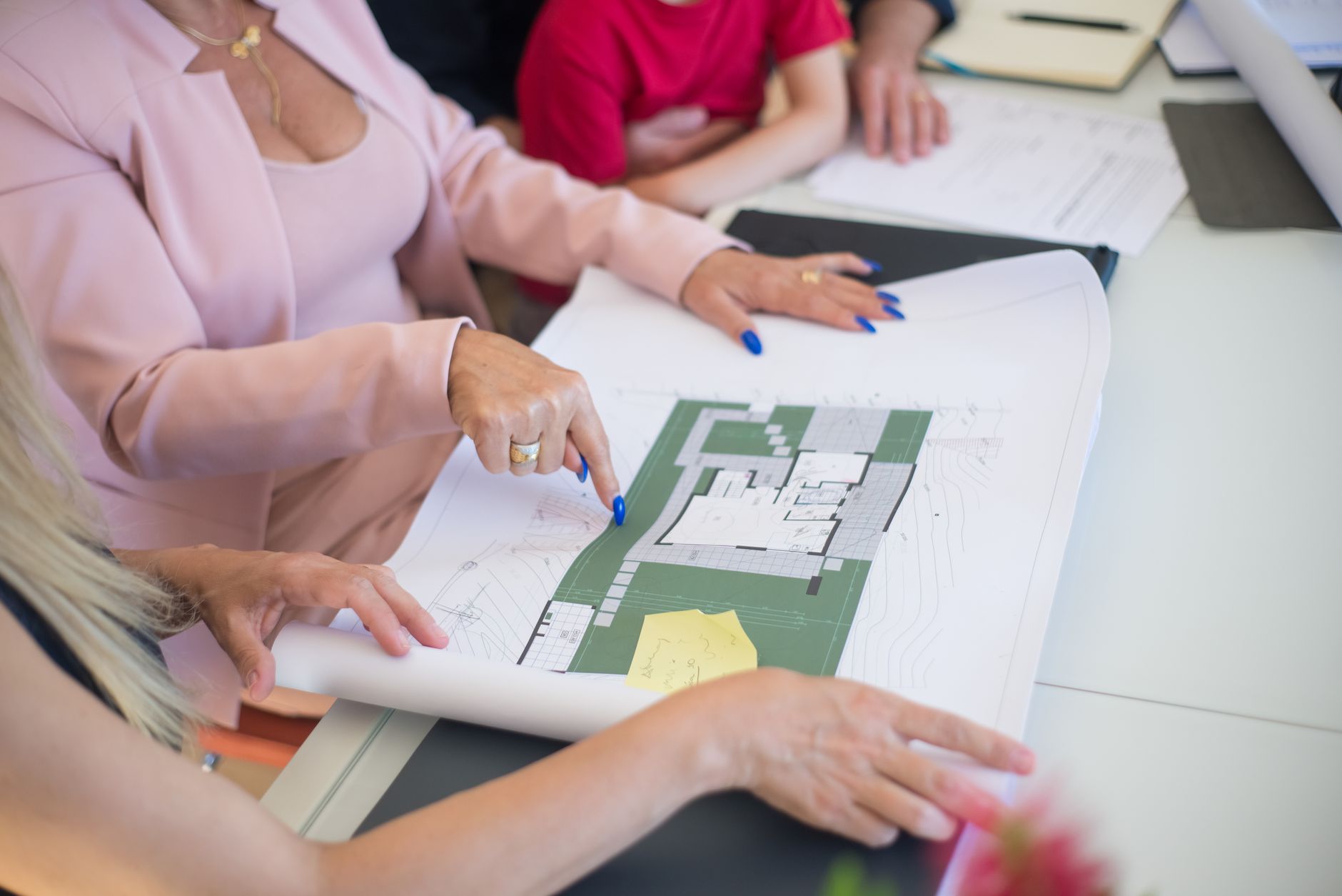 Local council meeting discussing housing plans