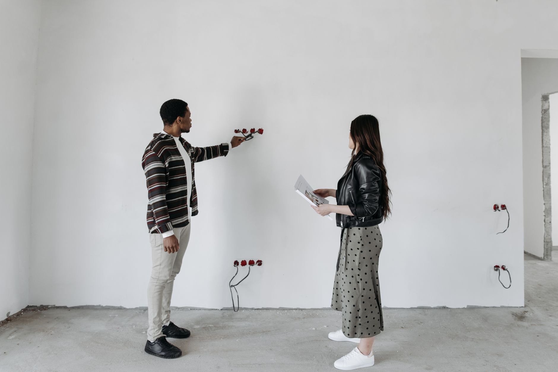 Tenant reviewing an electrical safety certificate