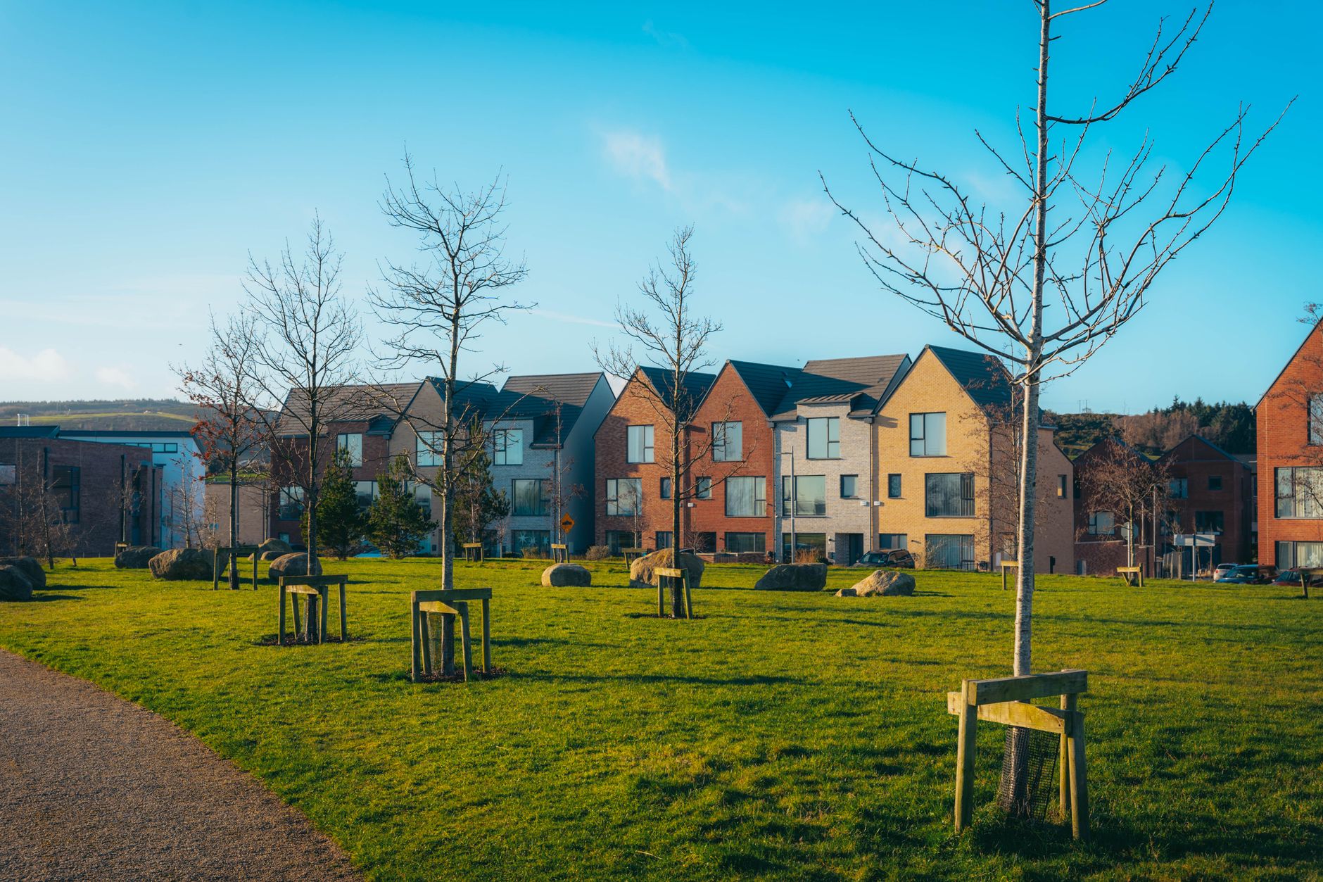 Social housing development with modern eco-friendly design