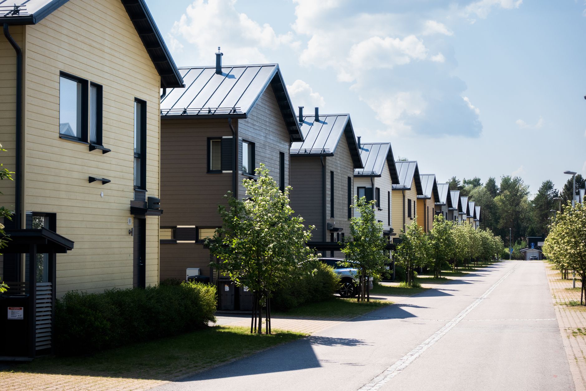 Social housing development with modern eco-friendly design