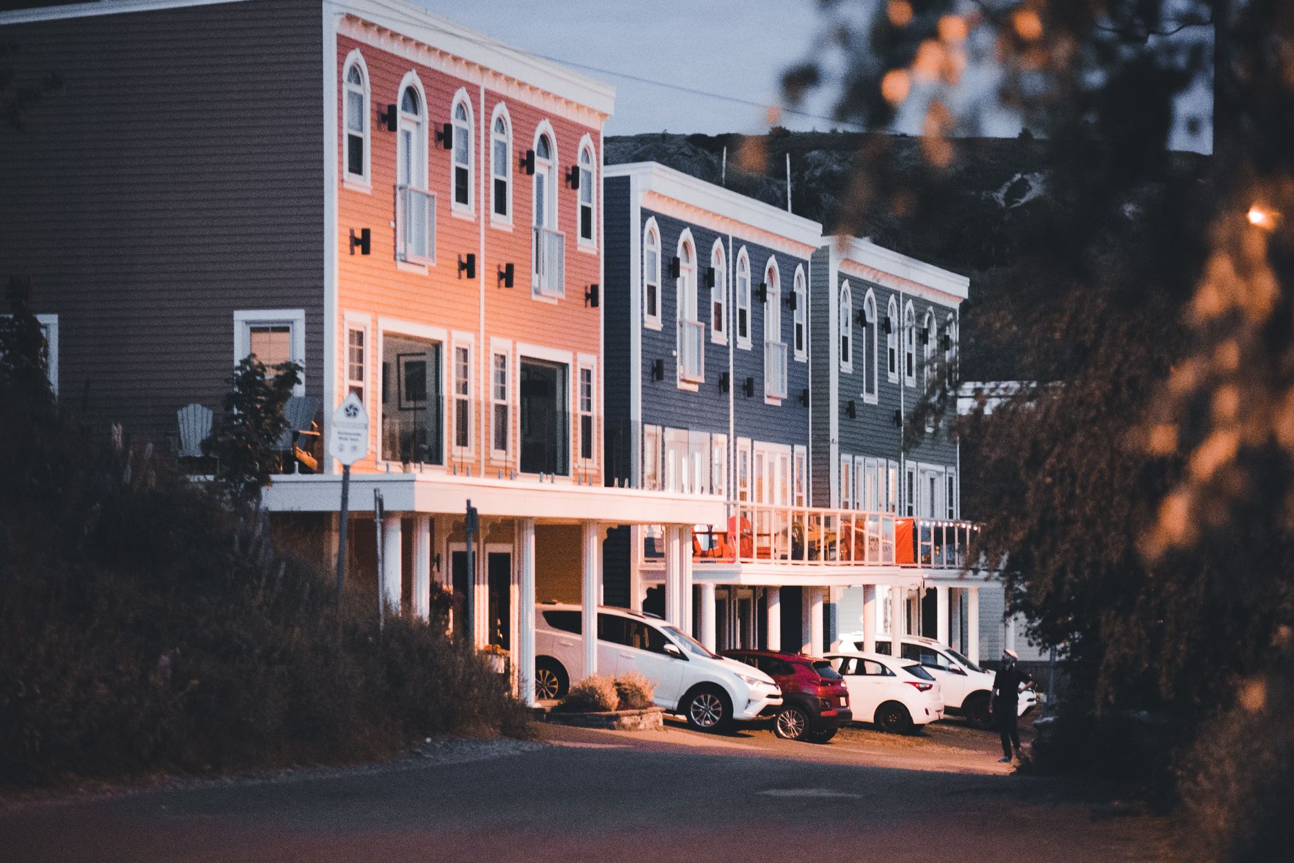 Taunton residential street with mixed housing types