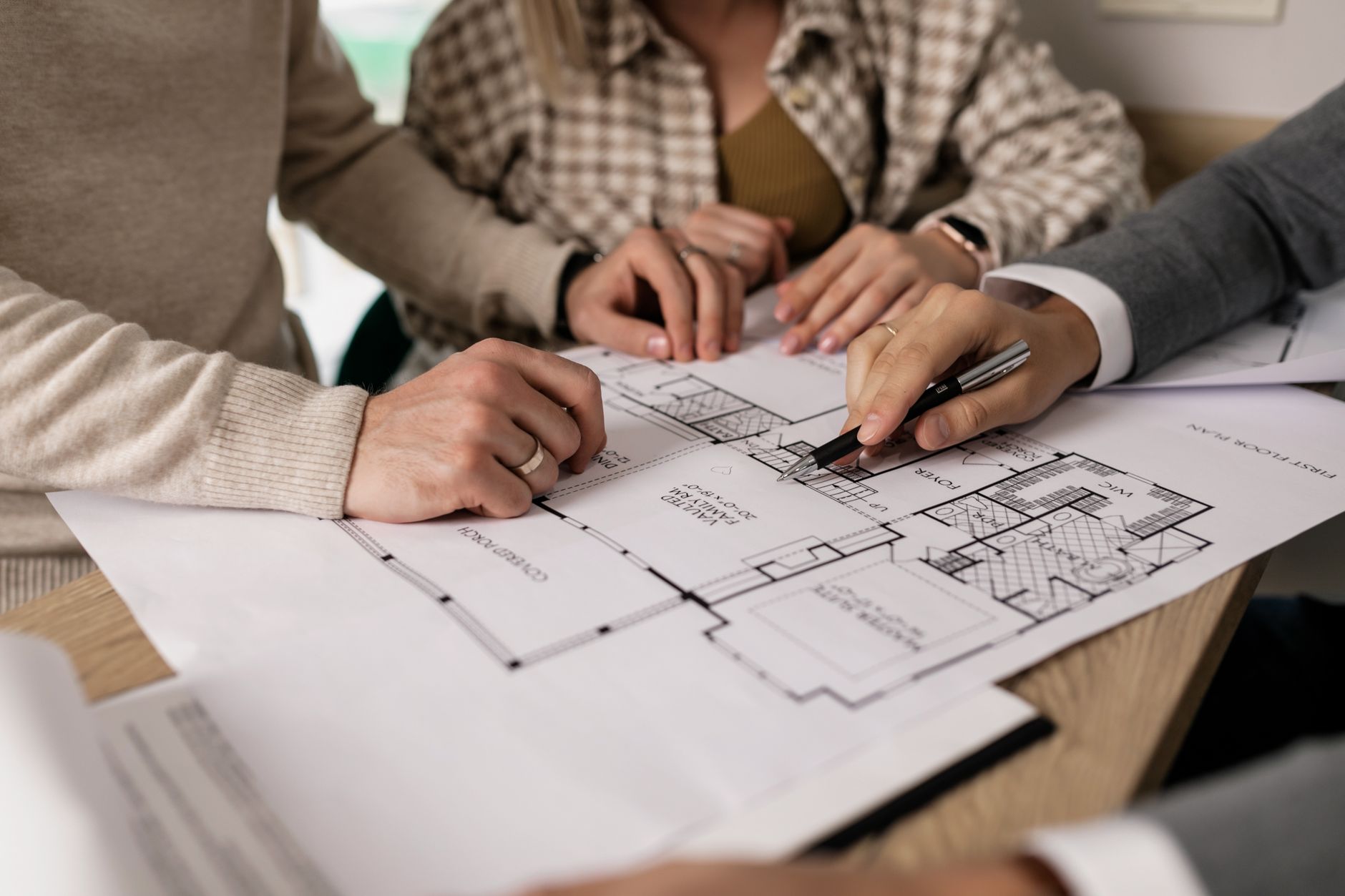 Architectural plans showing HMO layout