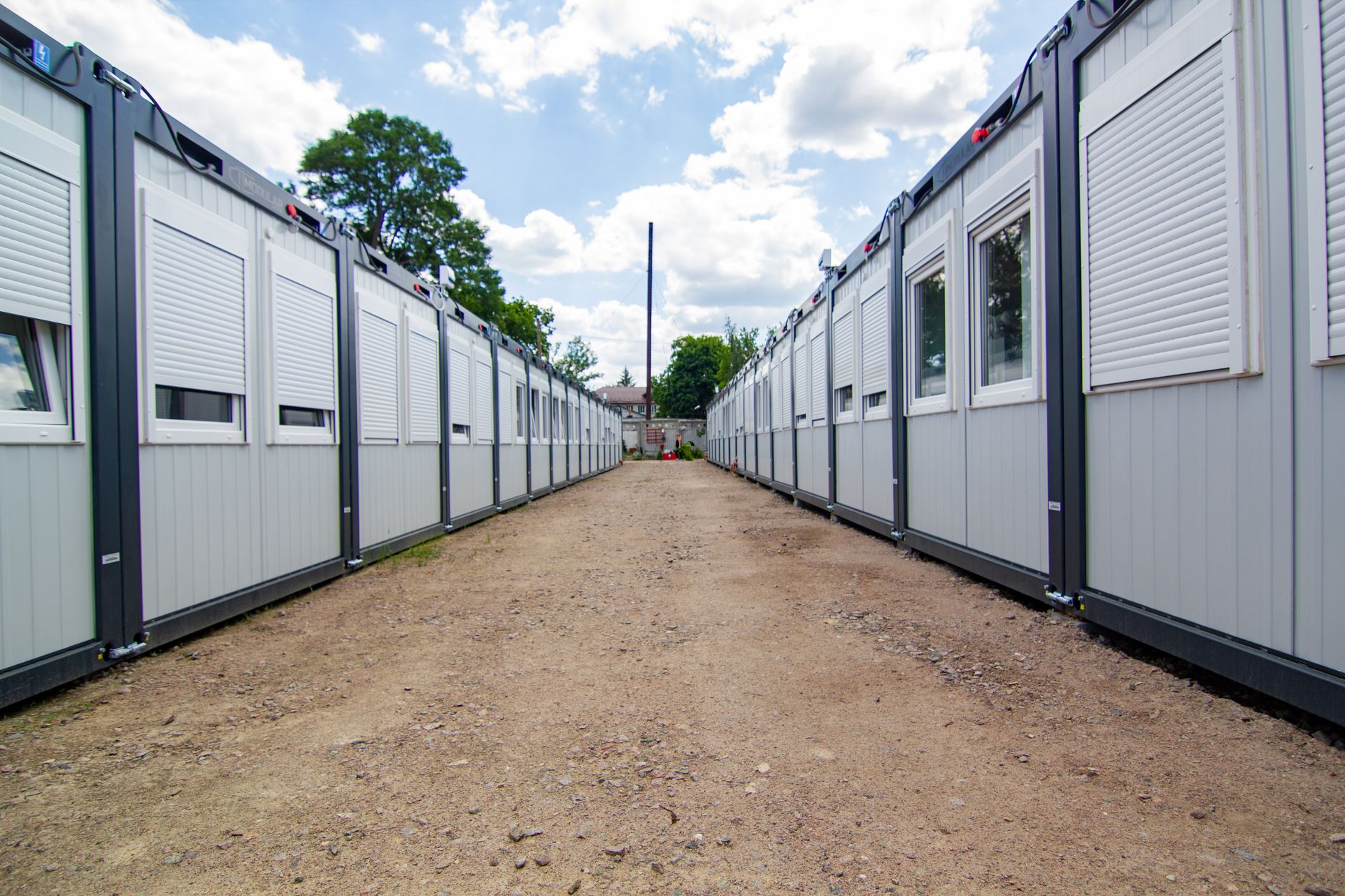 Modern social housing development showcasing efficient construction methods