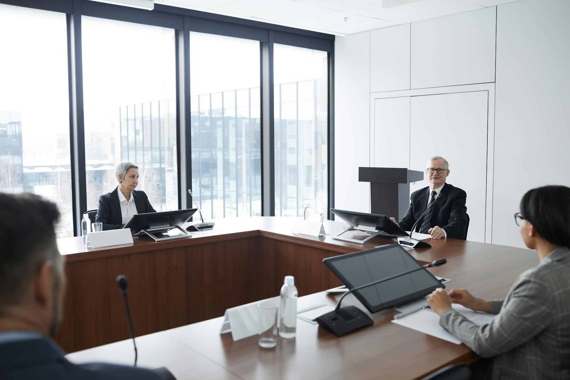  Housing association board meeting in progress