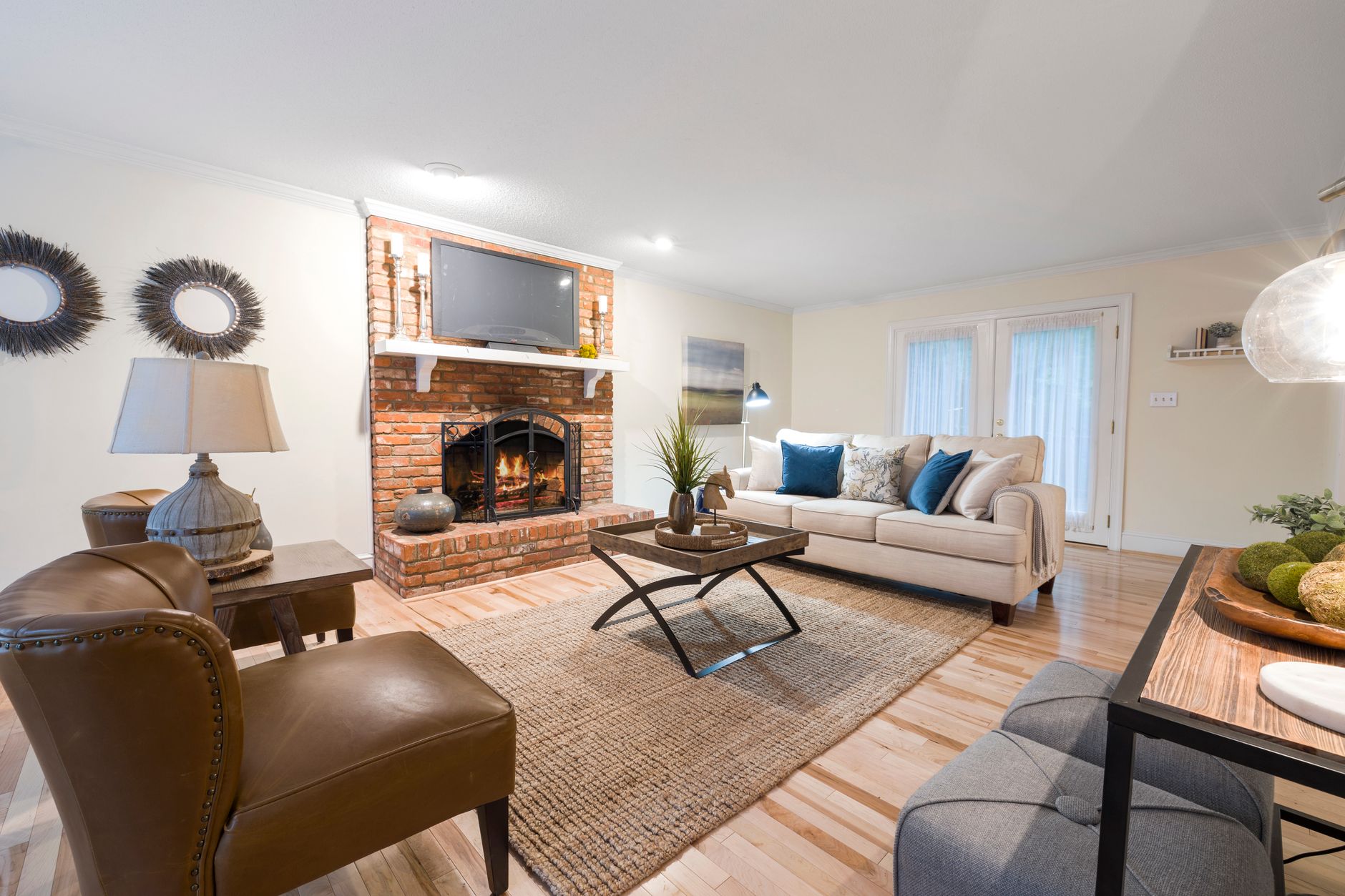Modern HMO living room with stylish furniture