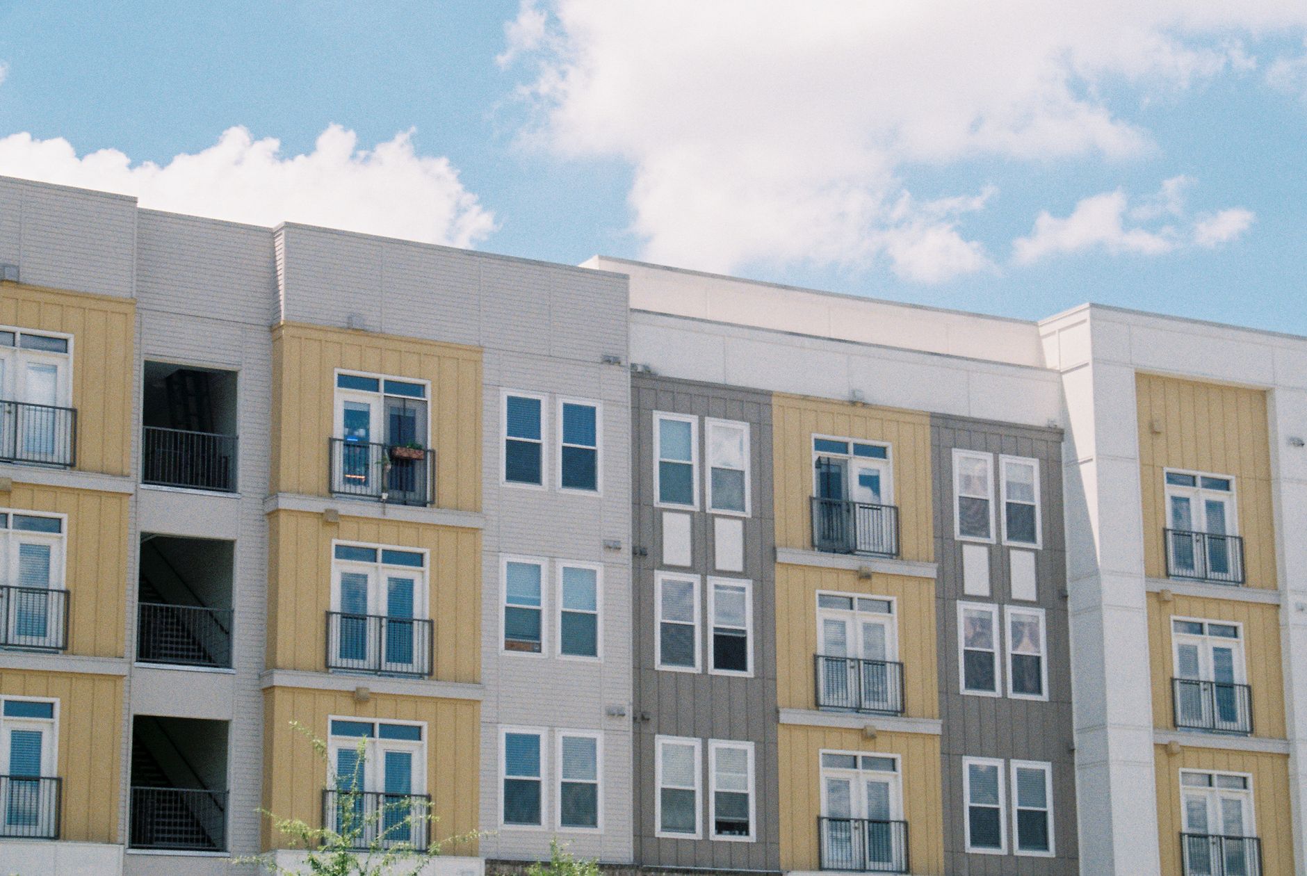 Urban housing development with modern apartments