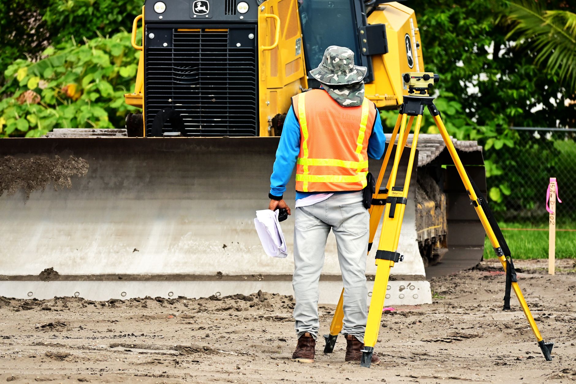 Surveyor assessing a property valuation