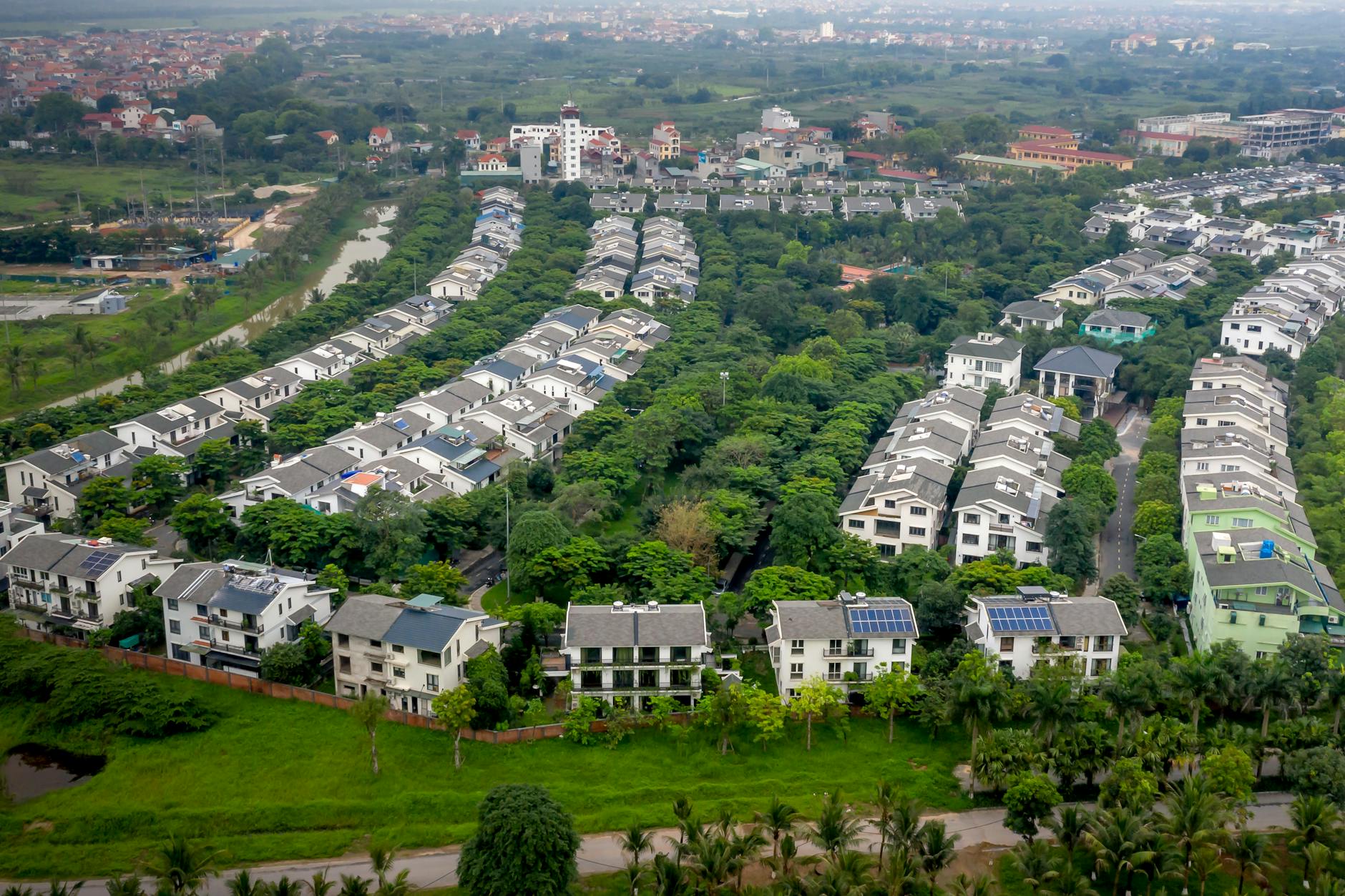 Social housing development with modern eco-friendly design