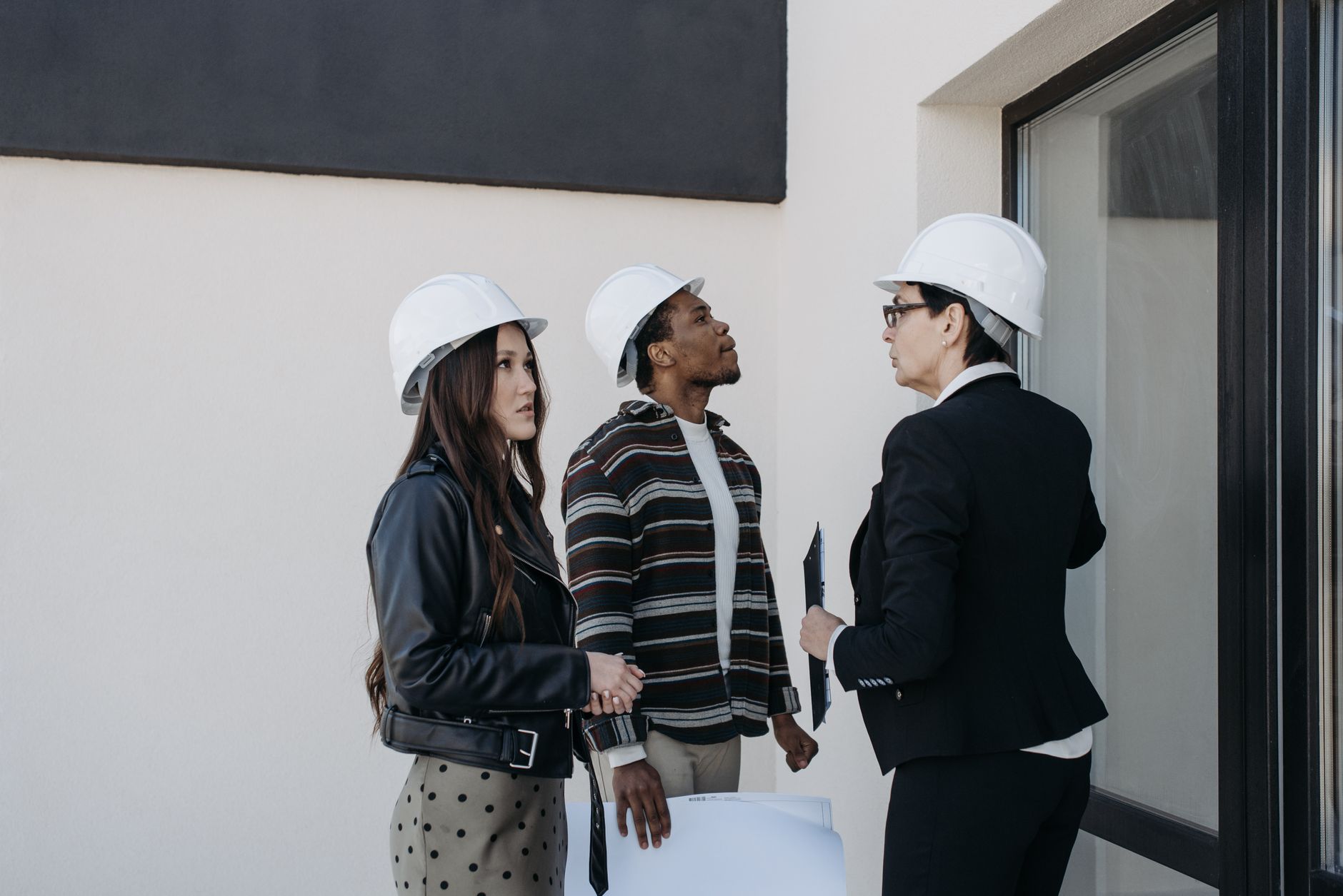 Housing association team reviewing property standards