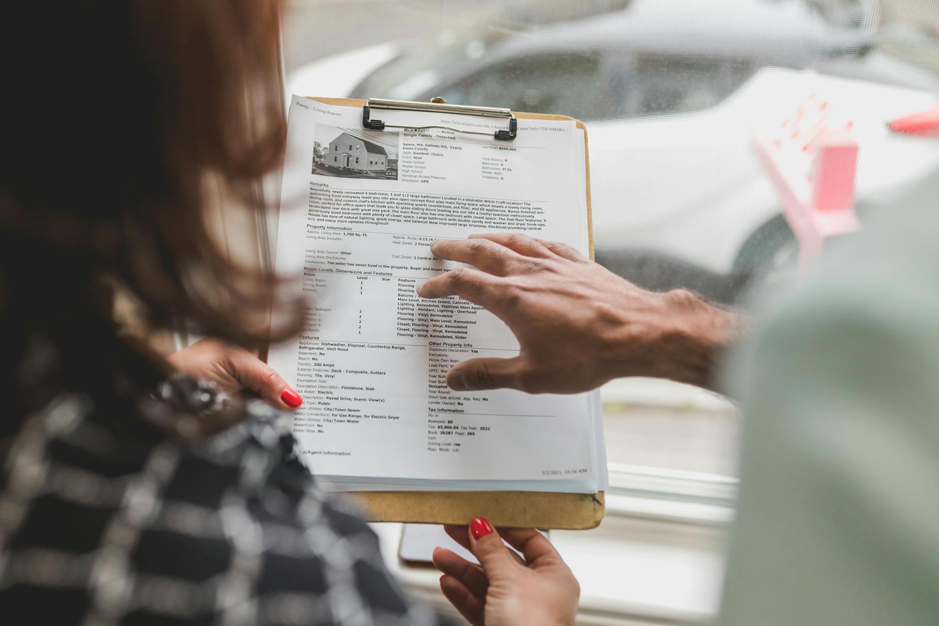 Private renter looking frustrated at a letting agent contract