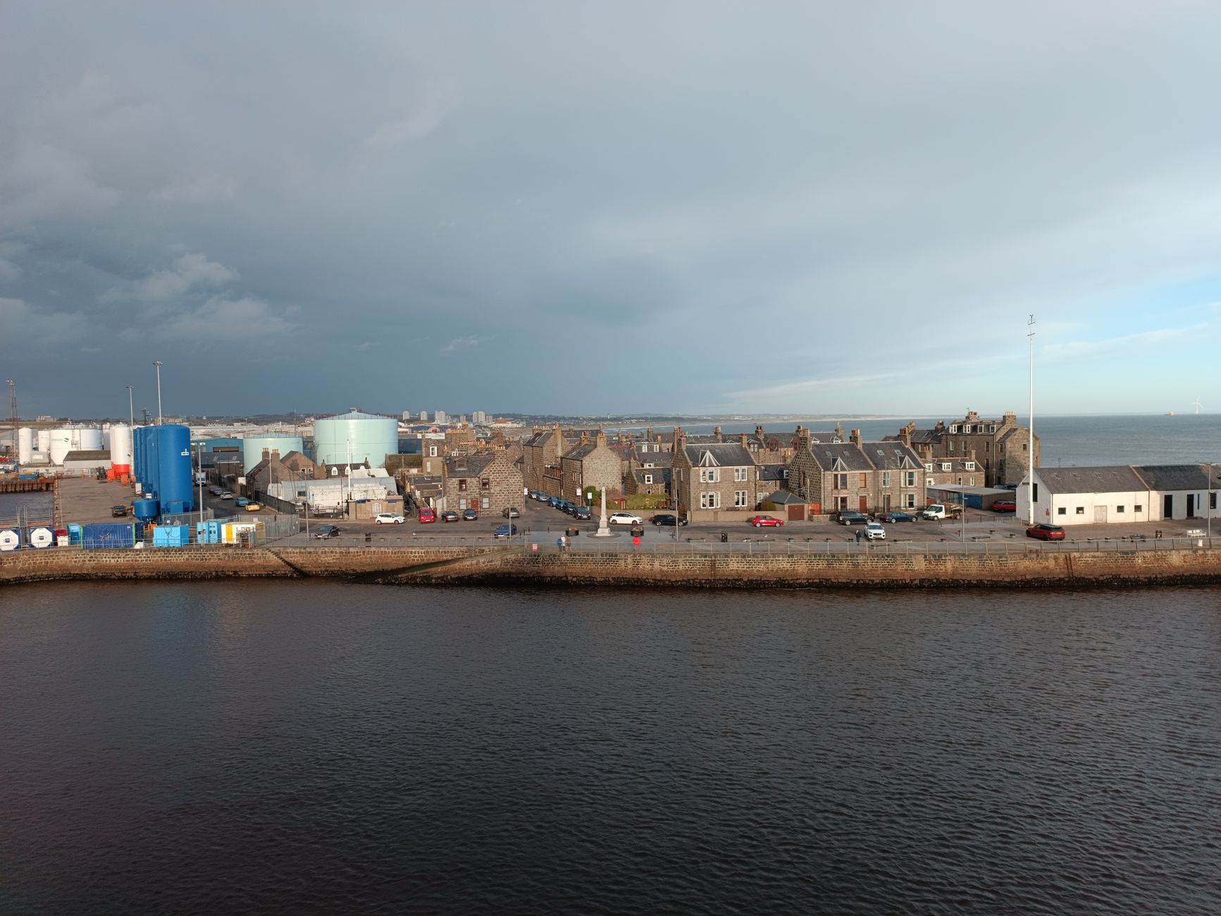 Aberdeen cityscape with modern housing developments