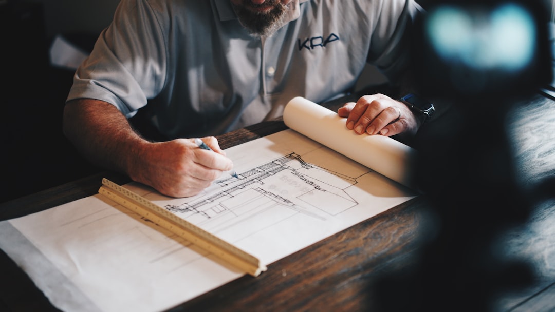 Housing association professionals reviewing plans