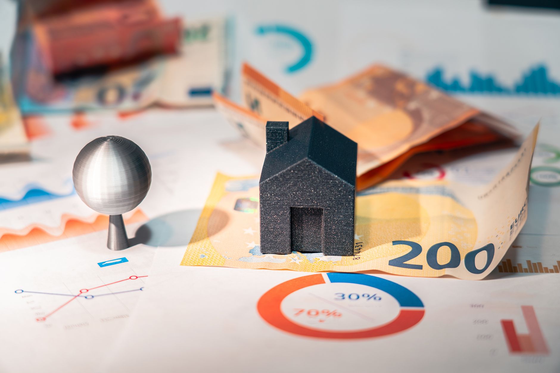 Graph showing UK rental price trends
