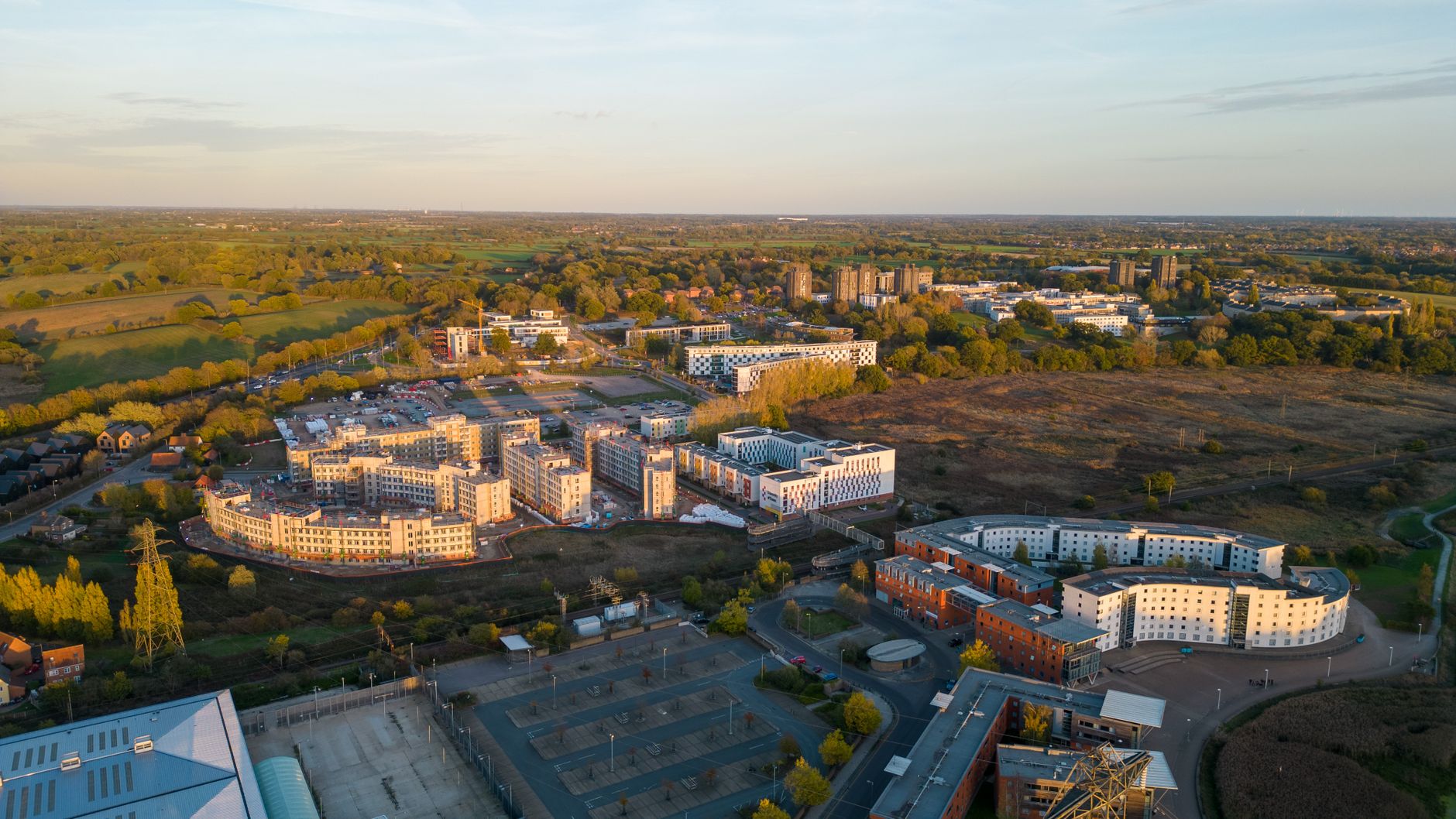 Social housing development in a UK neighbourhood
