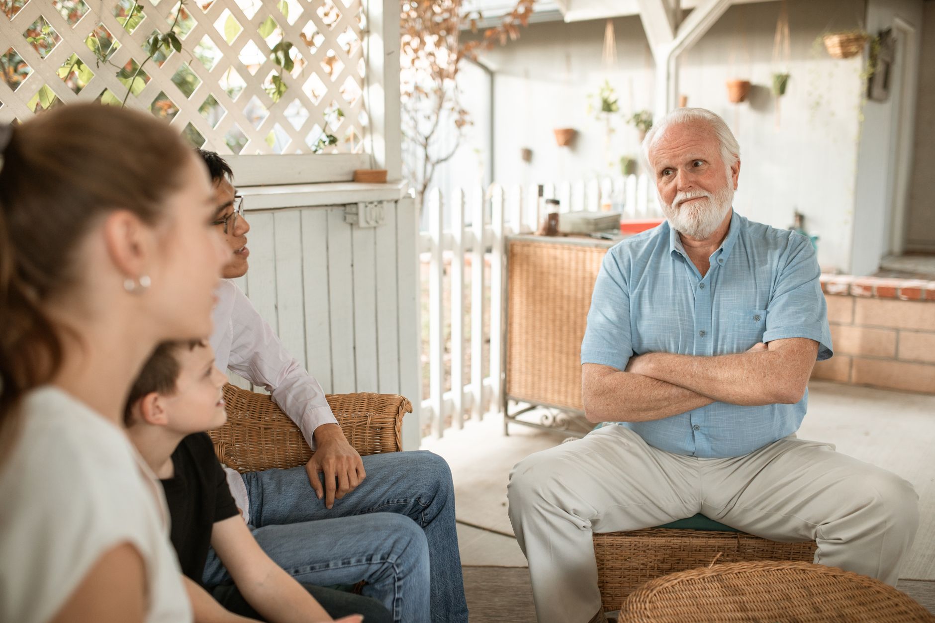 Multi-generational housing community meeting