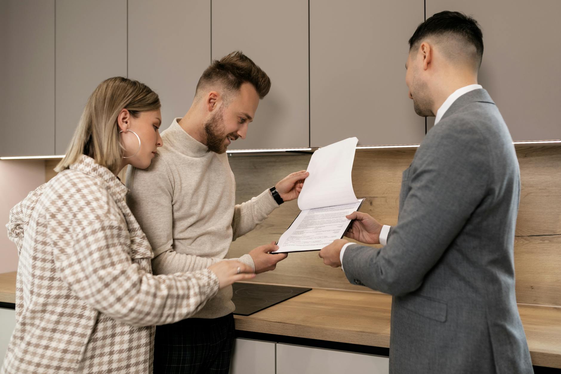 Housing officer reviewing HMO licensing documents