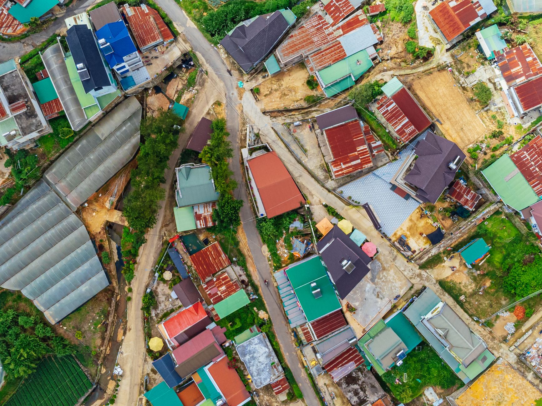 Social housing development with diverse community