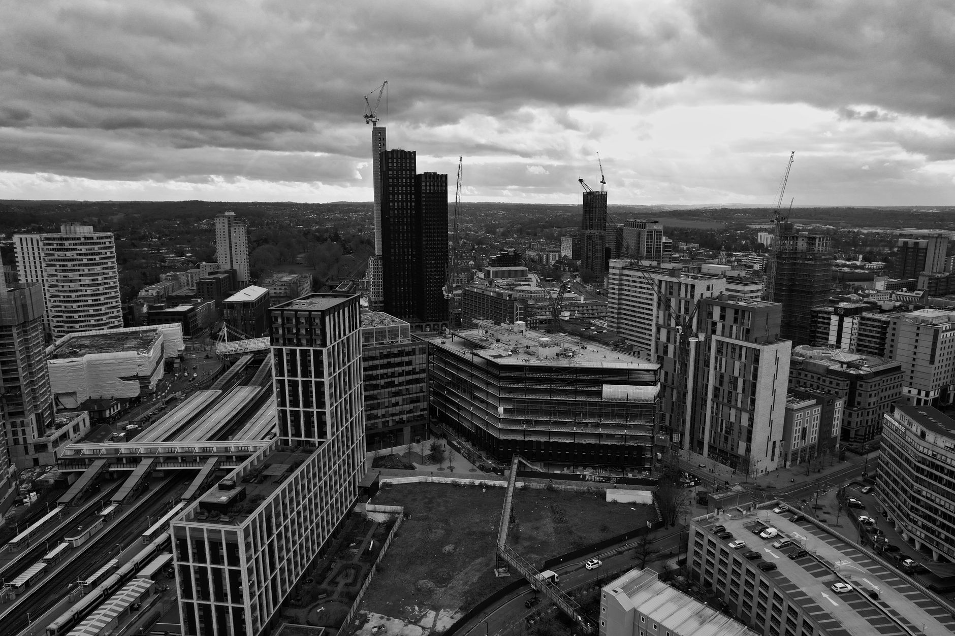 Croydon townscape with modern and traditional housing