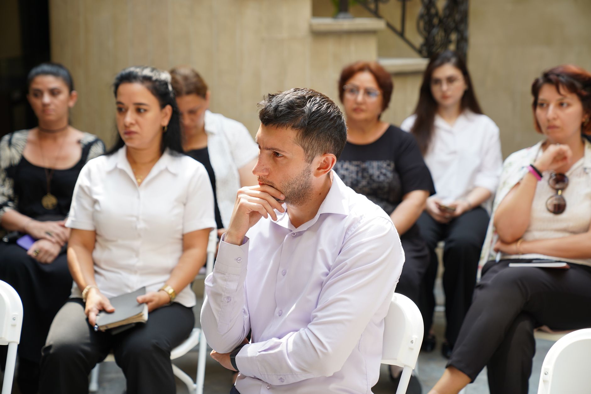 Social housing training session - professionals engaged in learning