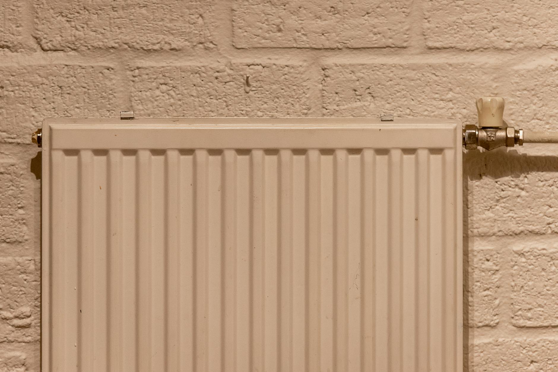 Thermal imaging of a house showing heat loss