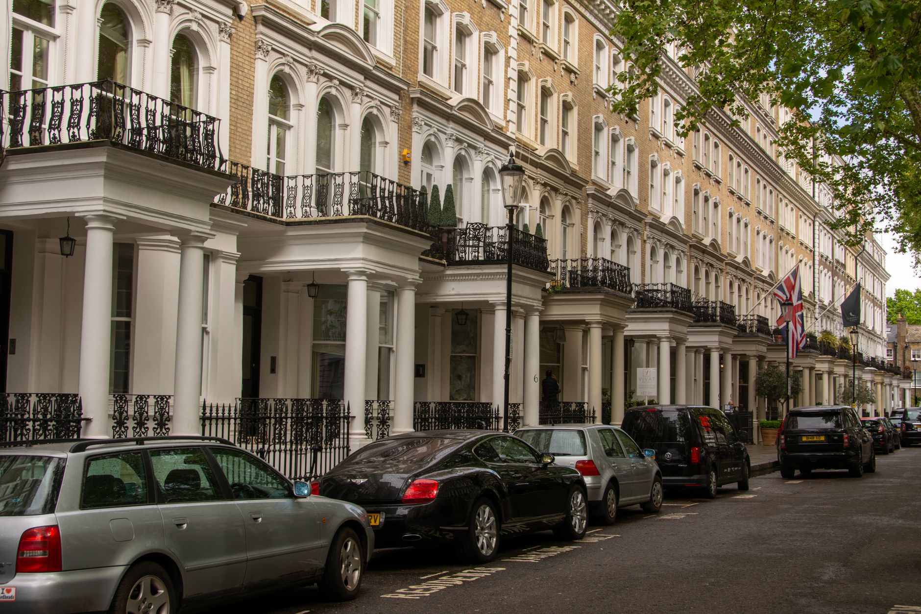 Street lined with converted Victorian terraces now operating as HMOs