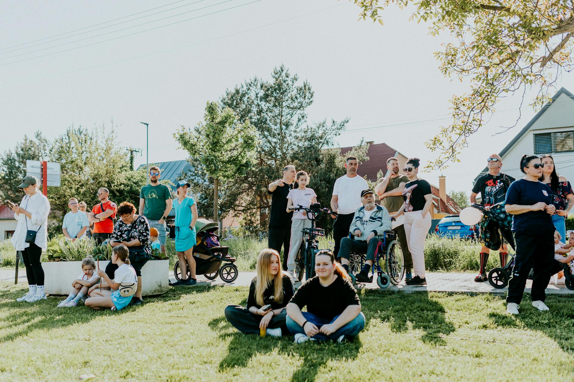 Community meeting in a social housing facility