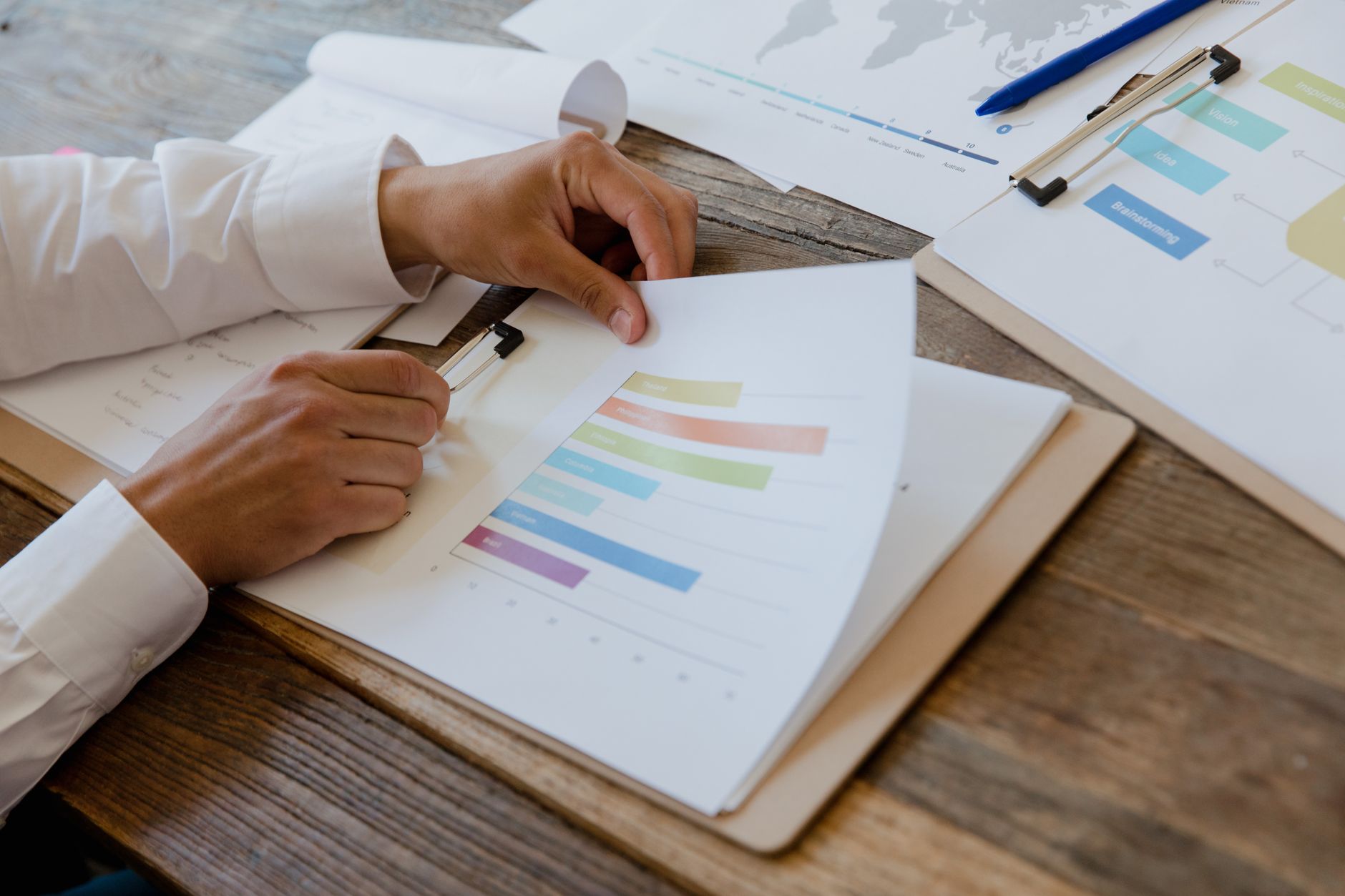 Regulatory report on desk with housing association documents
