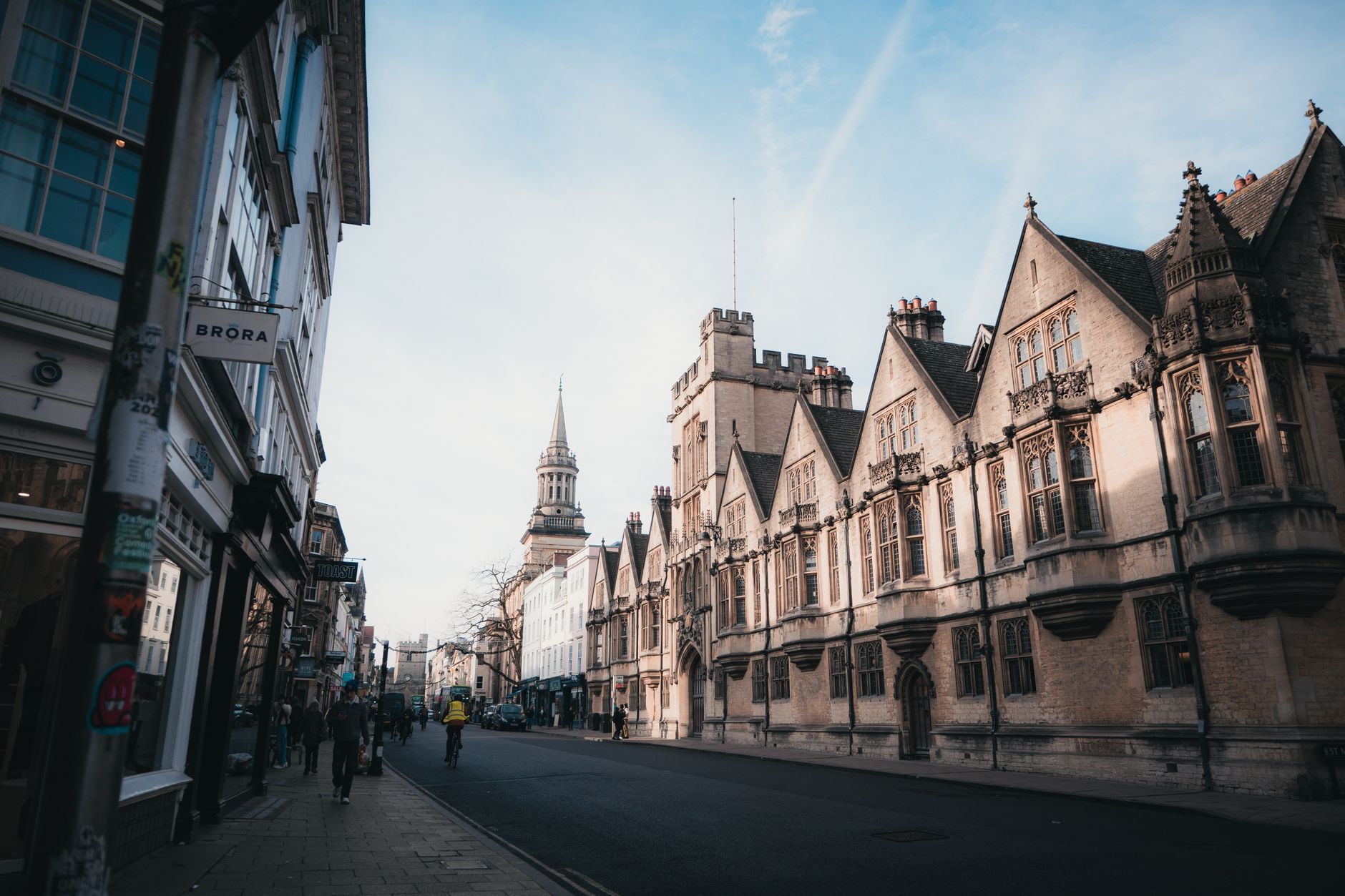 Oxford city skyline with residential buildings