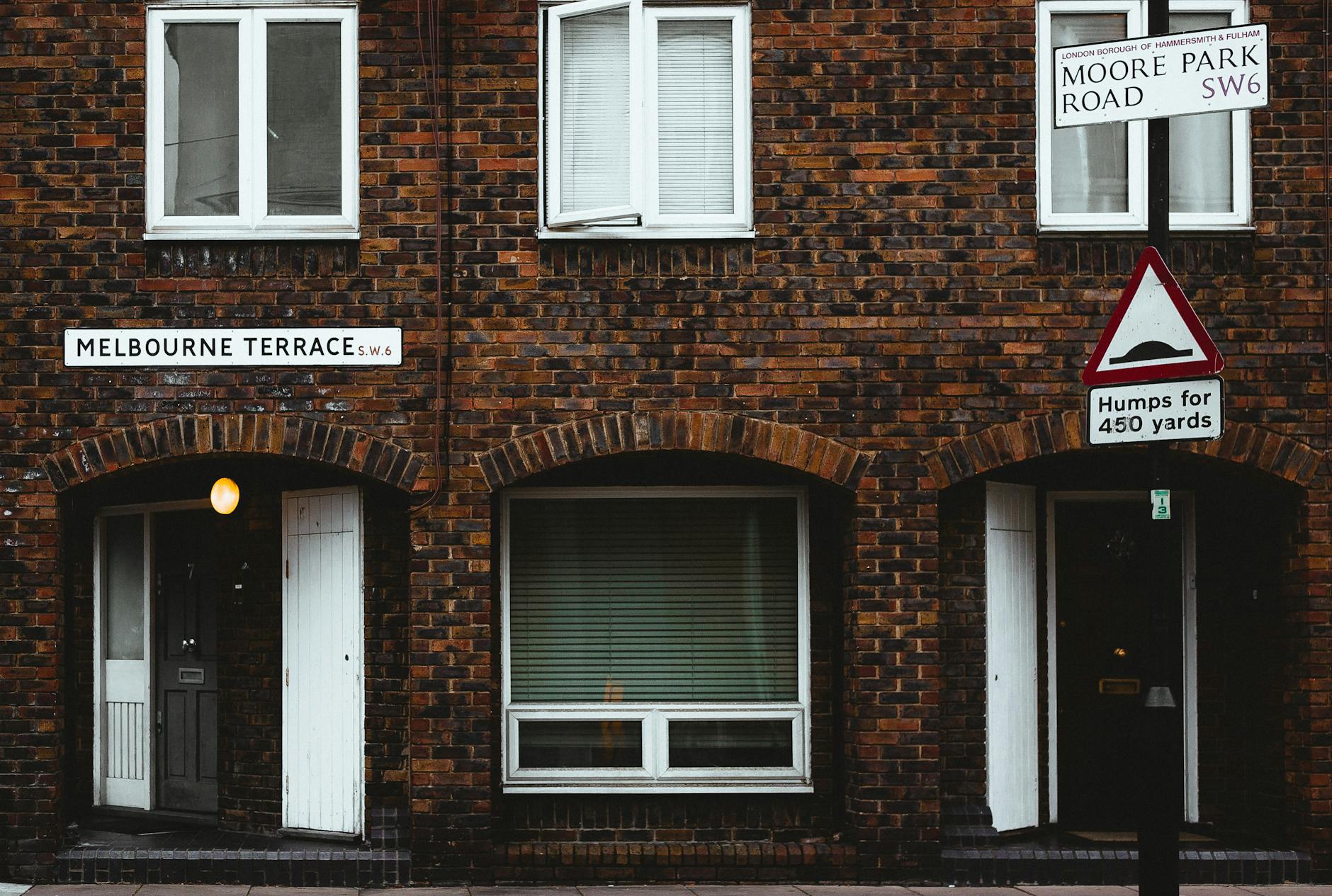 London street with HMO properties